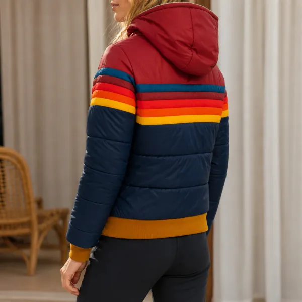 Striped Hooded Jacket