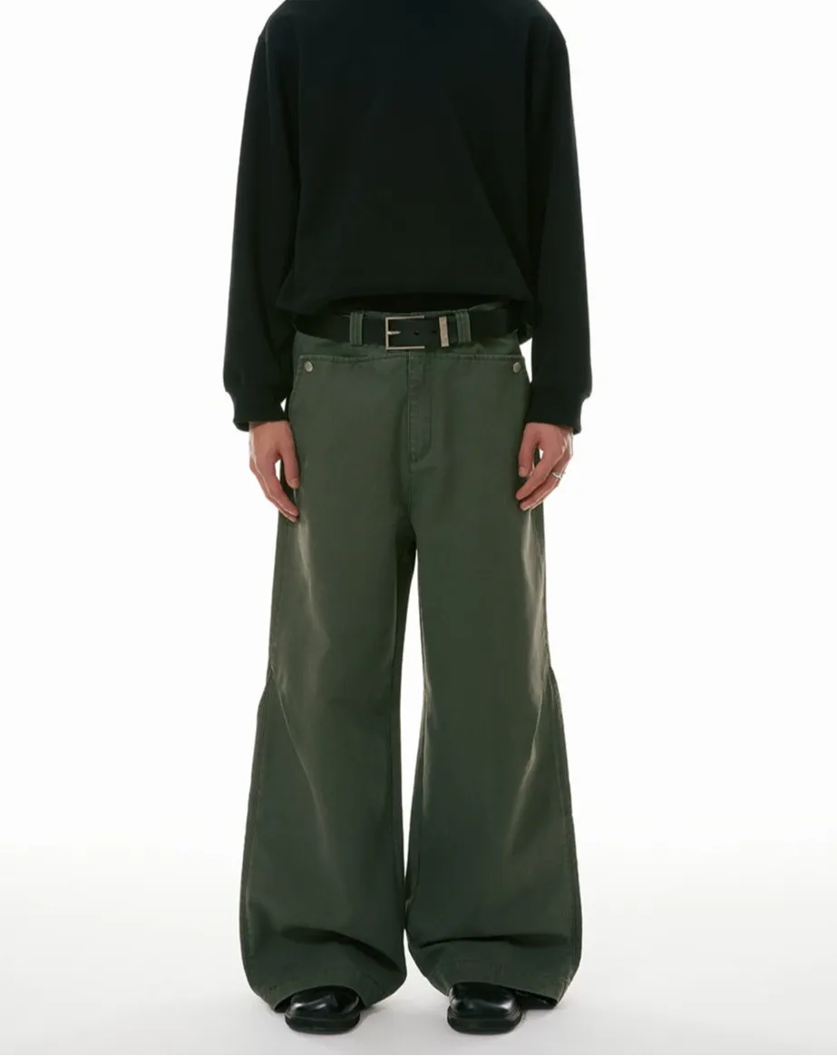 Wide-Leg Workwear Denim Jeans