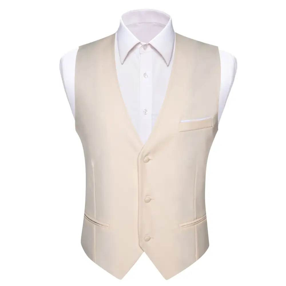 Classic Solid V Neck Business Dress Vest
