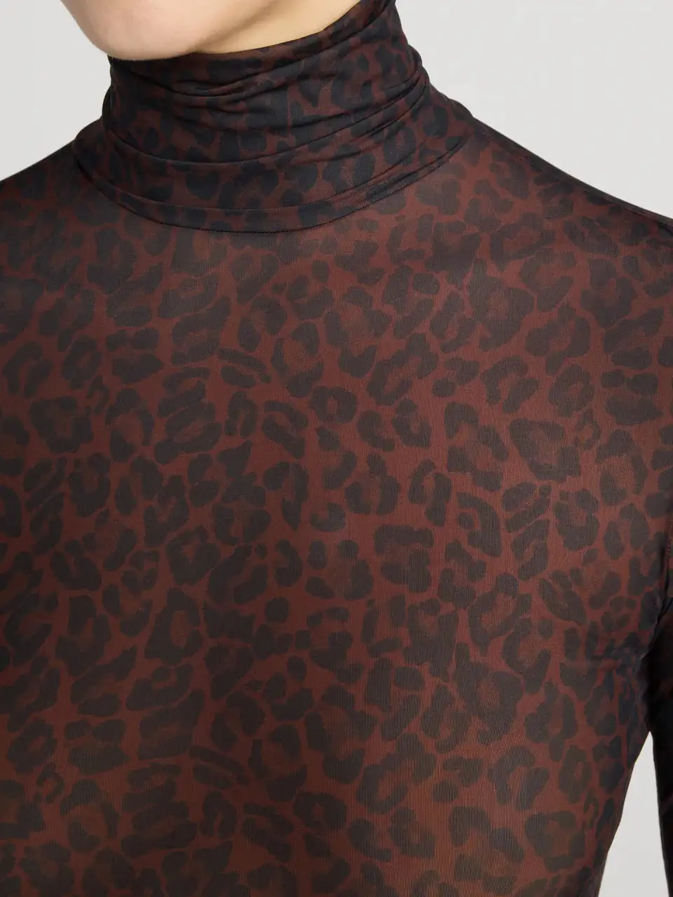 Fitted Turtleneck Blouse