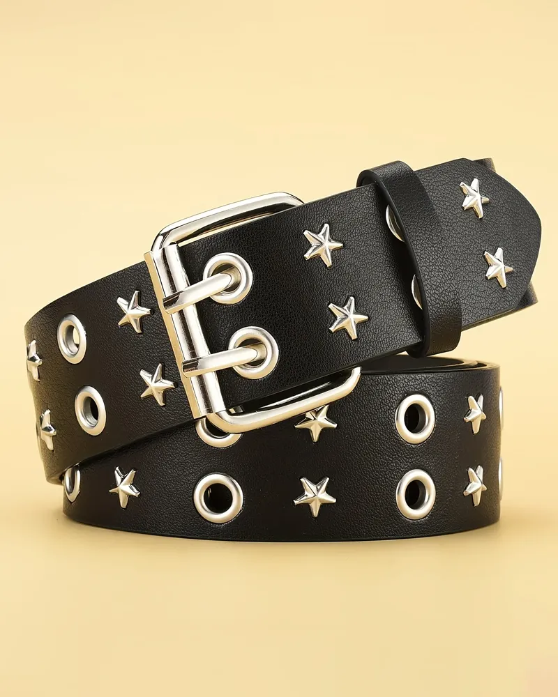 Modern Star Buckle Women's Belt