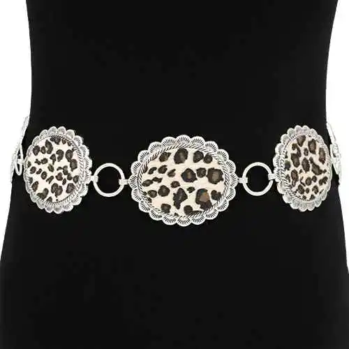 Refined Animal Print Waist Belt