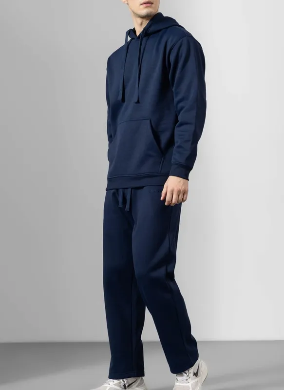 Navy Hooded Tracksuit Set