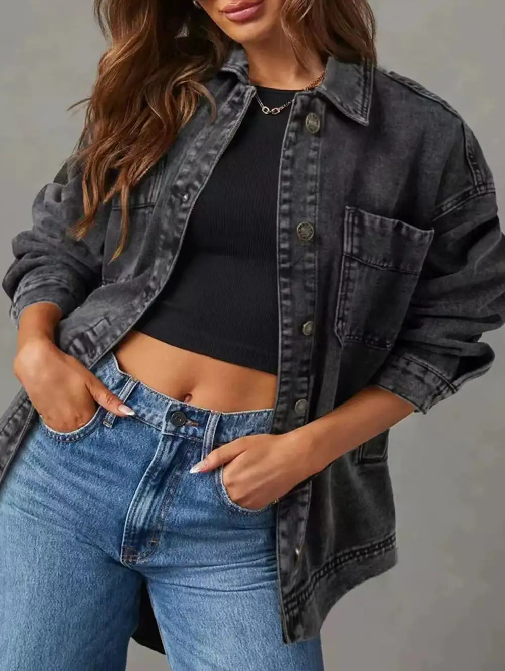 Button Down Denim Shirt
