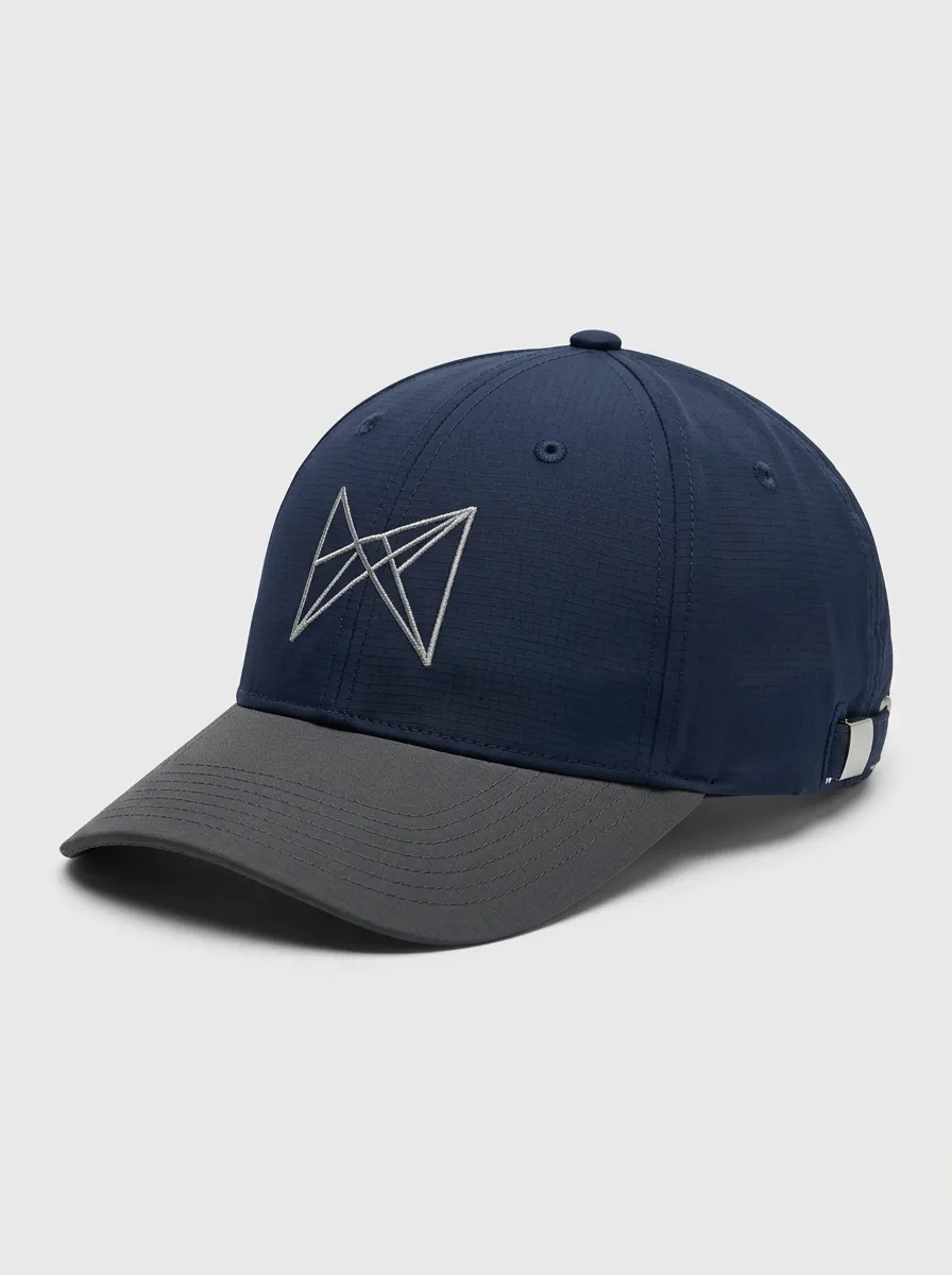 Weekend Ready Linear Geometry Embroidered Baseball Hat