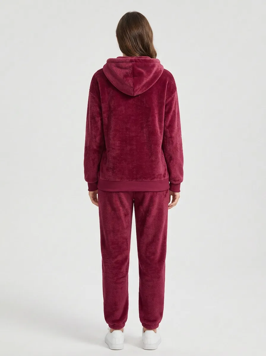 Women's Christmas Reindeer Pine-Tree Fair-Isle Hoodie