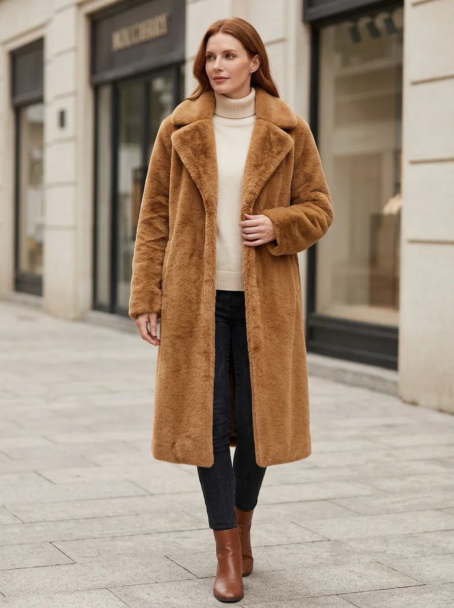 Women's Faux Fur Winter Coat