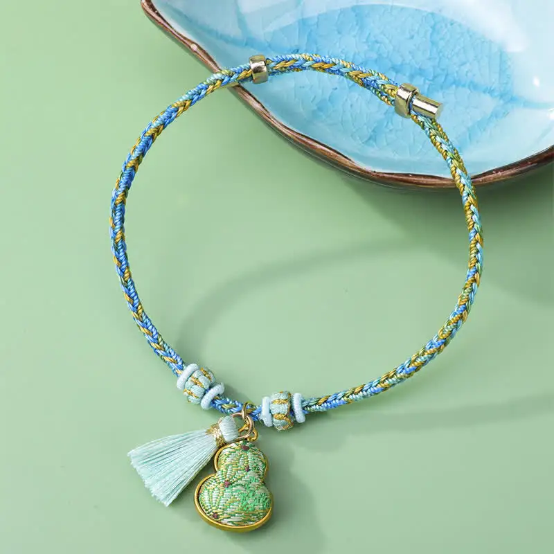 Song Brocade Gourd Tassel Braided Bracelet