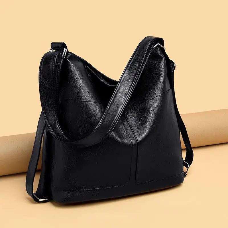 Retro Dumpling-Shaped PU Handbag Vintage Elegance