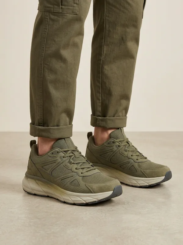 Men's Everyday Outdoor Hiking Topographic Pattern Print Sneakers