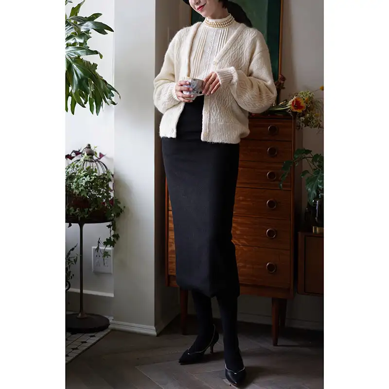 Minimal Relaxed Everyday Casual Polyester Skirt