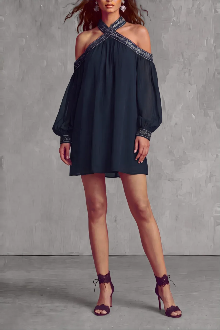 Halter Neck Mini Dress