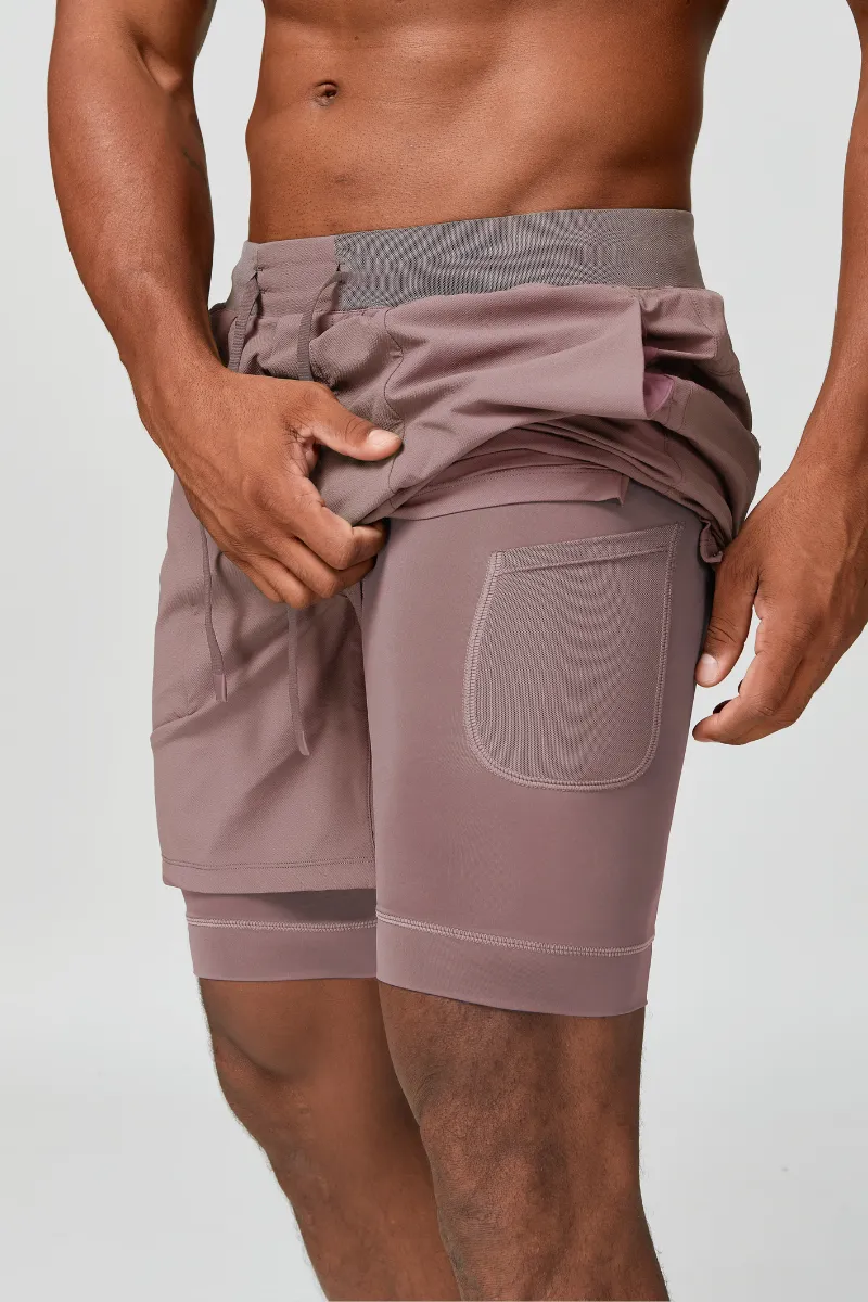 Quick Dry Dual Layer Lightweight Athletic Shorts