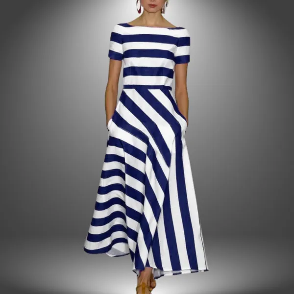  Striped Maxi Dress