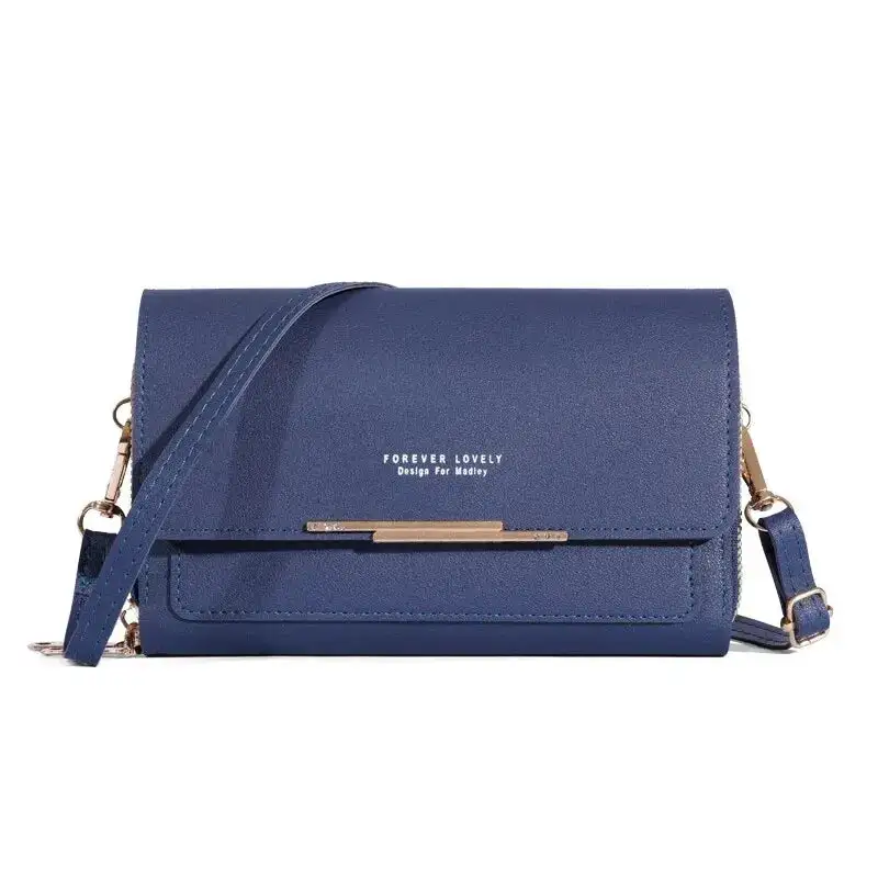 Modern Korean: Large-Capacity Halter Shoulder Bag with Card Pouch