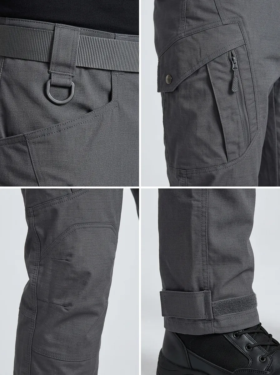 Men's Tactical Multi-Pocket Ripstop Cargo Pants