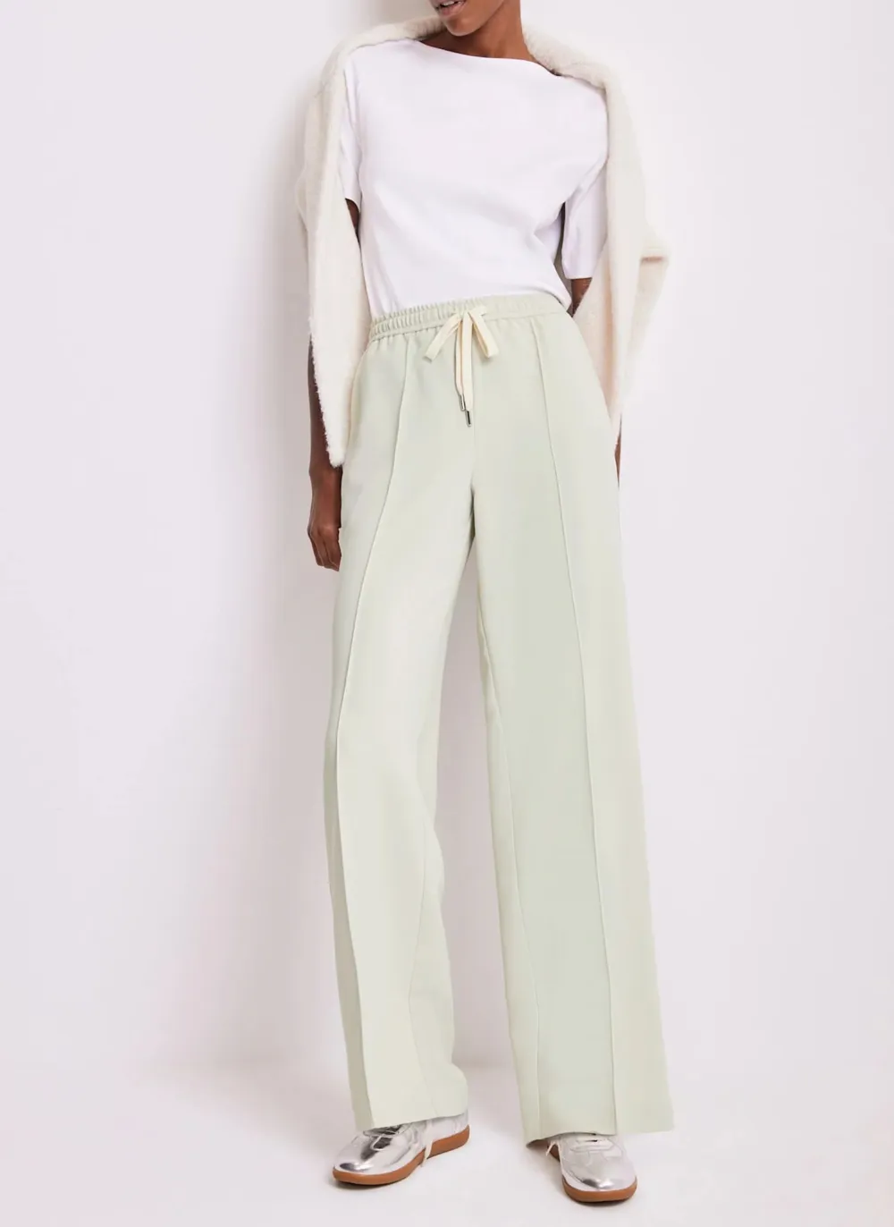 Casual Style Side Stripe Trousers