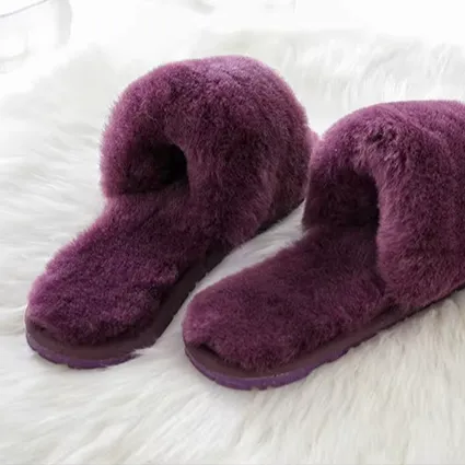 Soft Feel Plush Lined Comfort Slippers