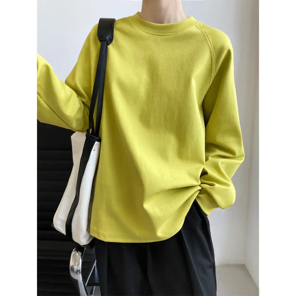 Classic Round Neck Long Sleeve T-Shirt