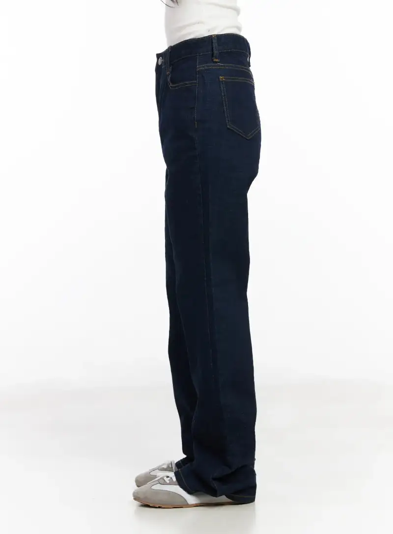 Solid Bootcut Jeans