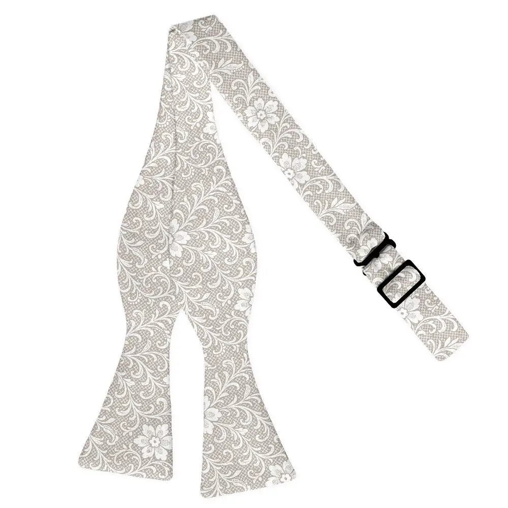 Lacework Floral Motif Bow Tie