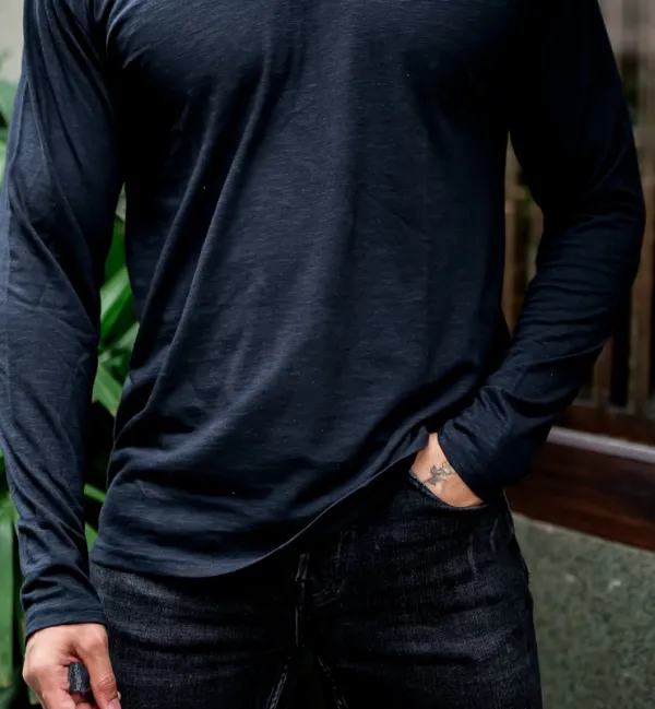 Black  Floral Rayon Button-Down Shirt