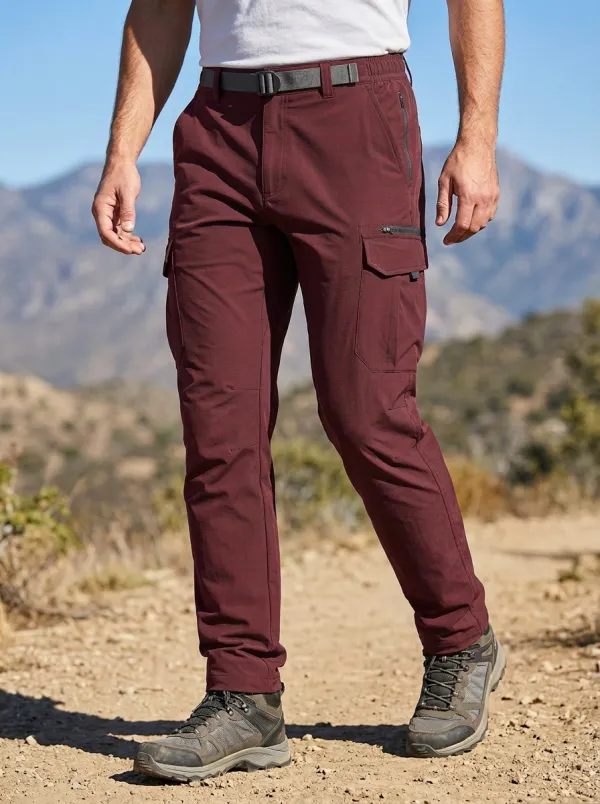 Men's Multi-Pocket Quick-Dry Hiking Flex-Knee Cargo Pants
