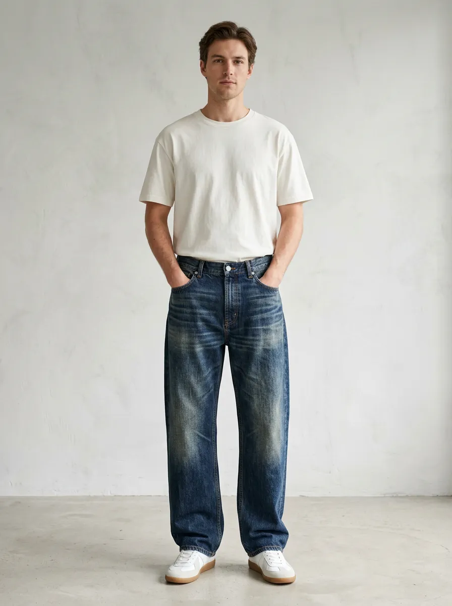Men's Vintage Inspired Relaxed Fit Jeans