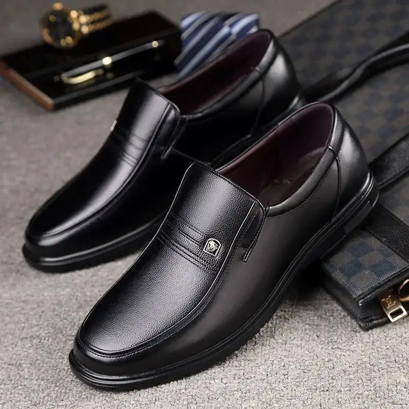Leather Slip-On Business Shoes