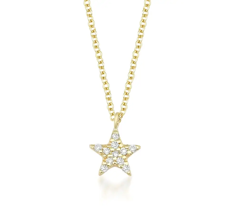 Delicate Diamond Star Necklace