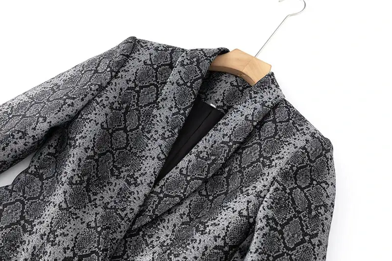 Jacquard Animal Slim Fit Blazer