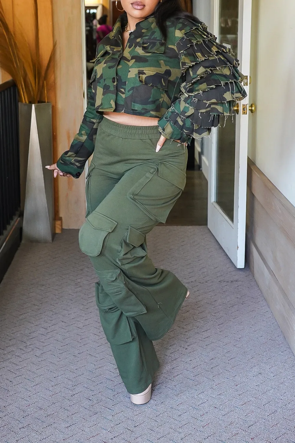Pocketed Comfy Big Pockets Cargo Pants