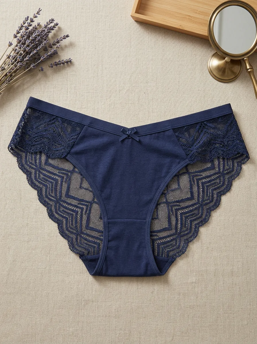 Women's Classic Geometric Lace Trimmed Panties