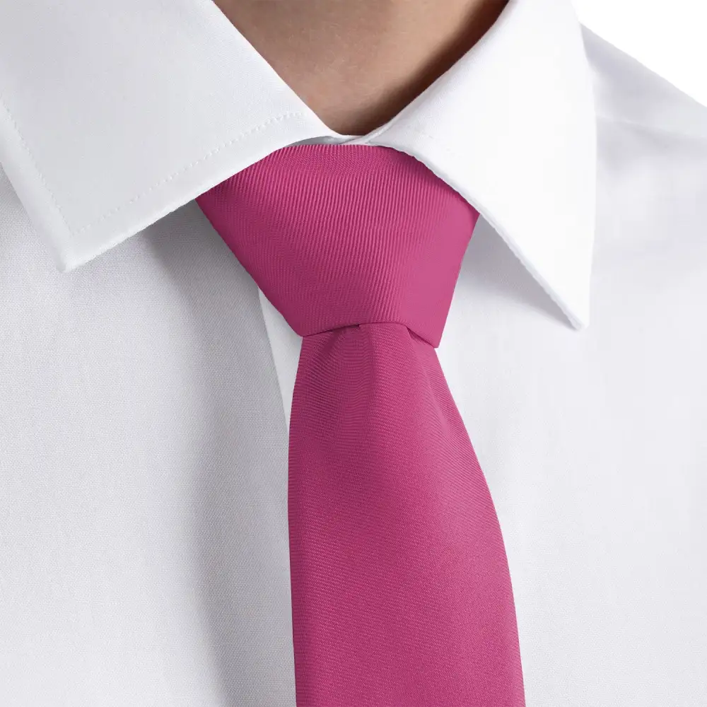 Artful Solid Design Necktie