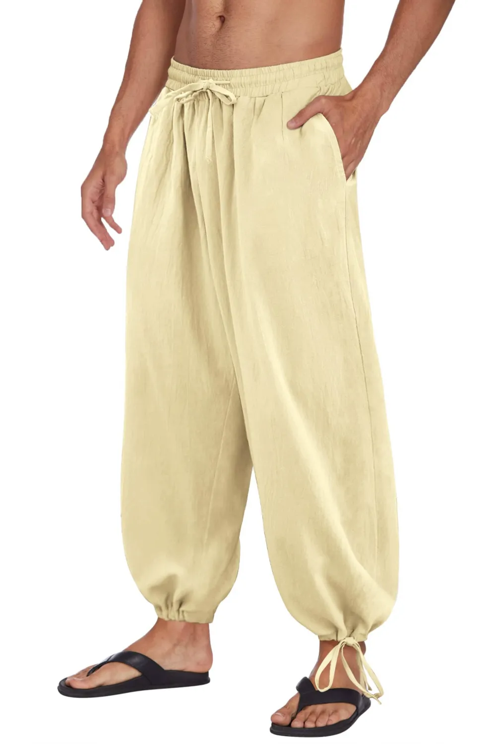 Refined Drawstring Waist Pants