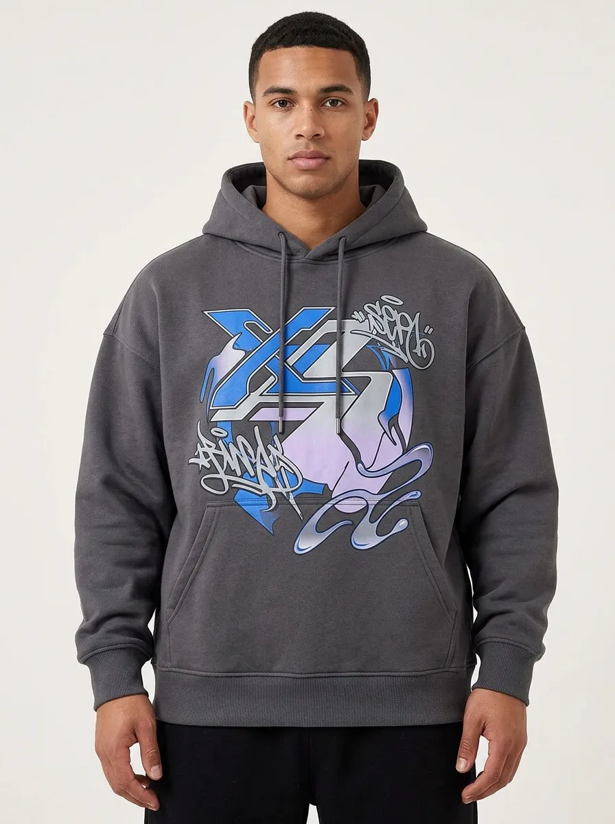 Unisex Graffiti Symbol Streetwear Hoodie