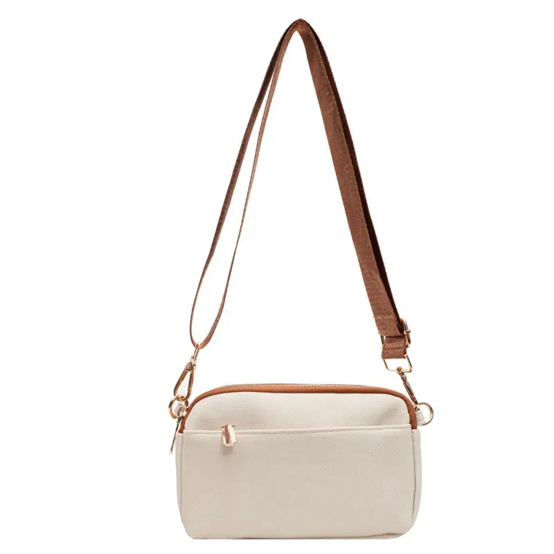 Soft Compact Faux Leather Square Crossbody Bag