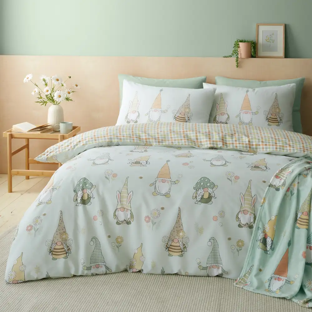 Relaxed Bedroom Reversible Stripe Linen Duvet Cover Set