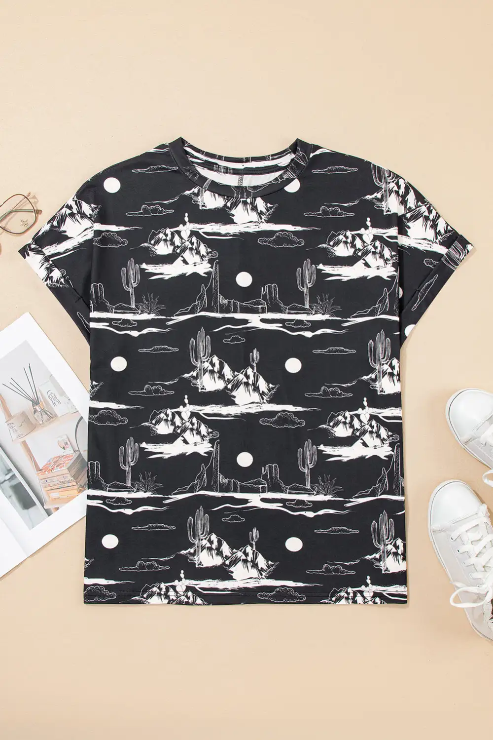 Desert Sand Print Short Tee