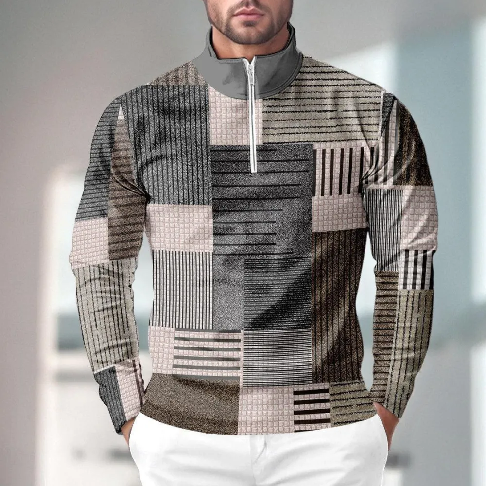 Essential Midweight Long Sleeve Pullover Golf Shirt