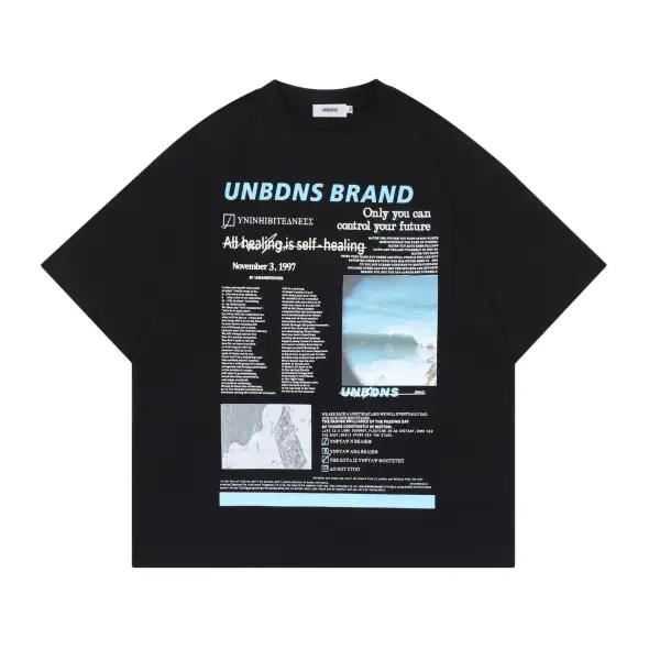 Soft Graphic Crew Neck Oversized Tee