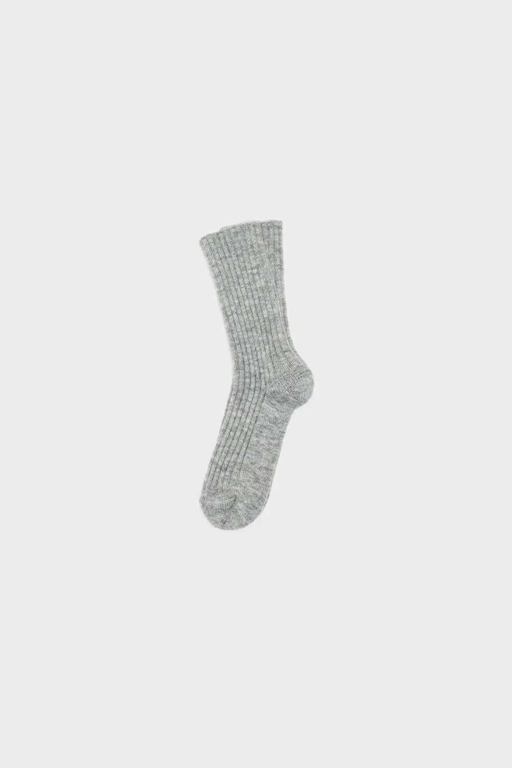 Ribbed Crew Shimmer Casual Socks