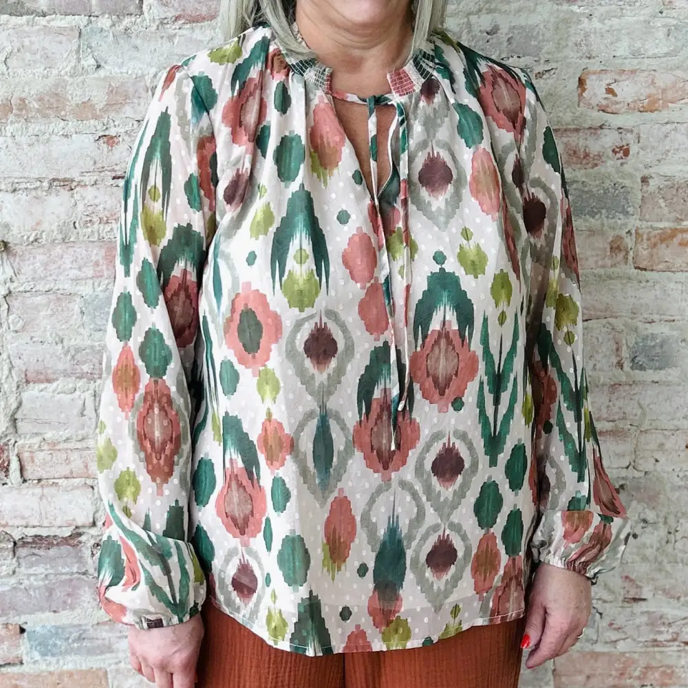 Puff Sleeve Lightweight Blouse