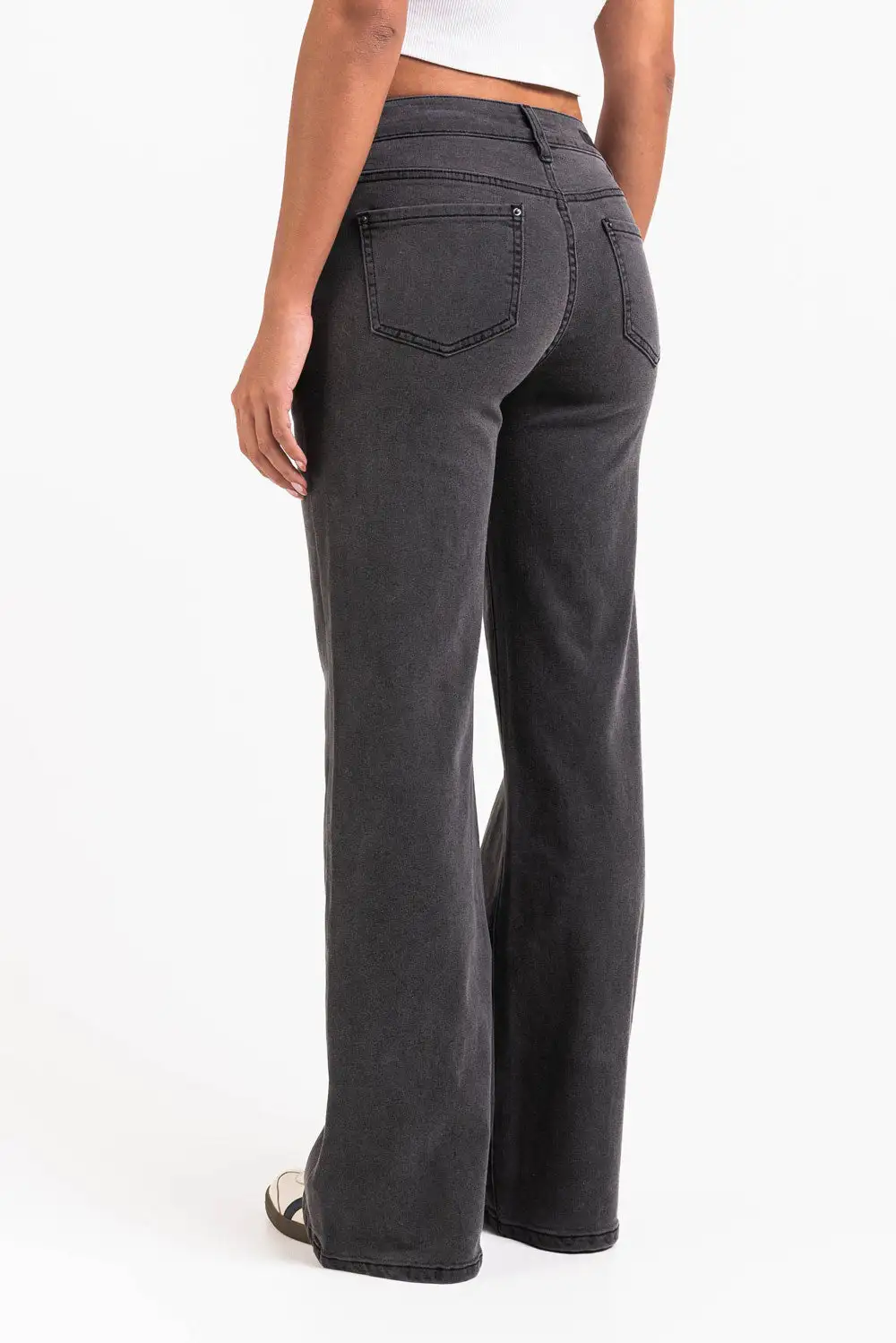 Clean Look Low Rise Flared Jeans
