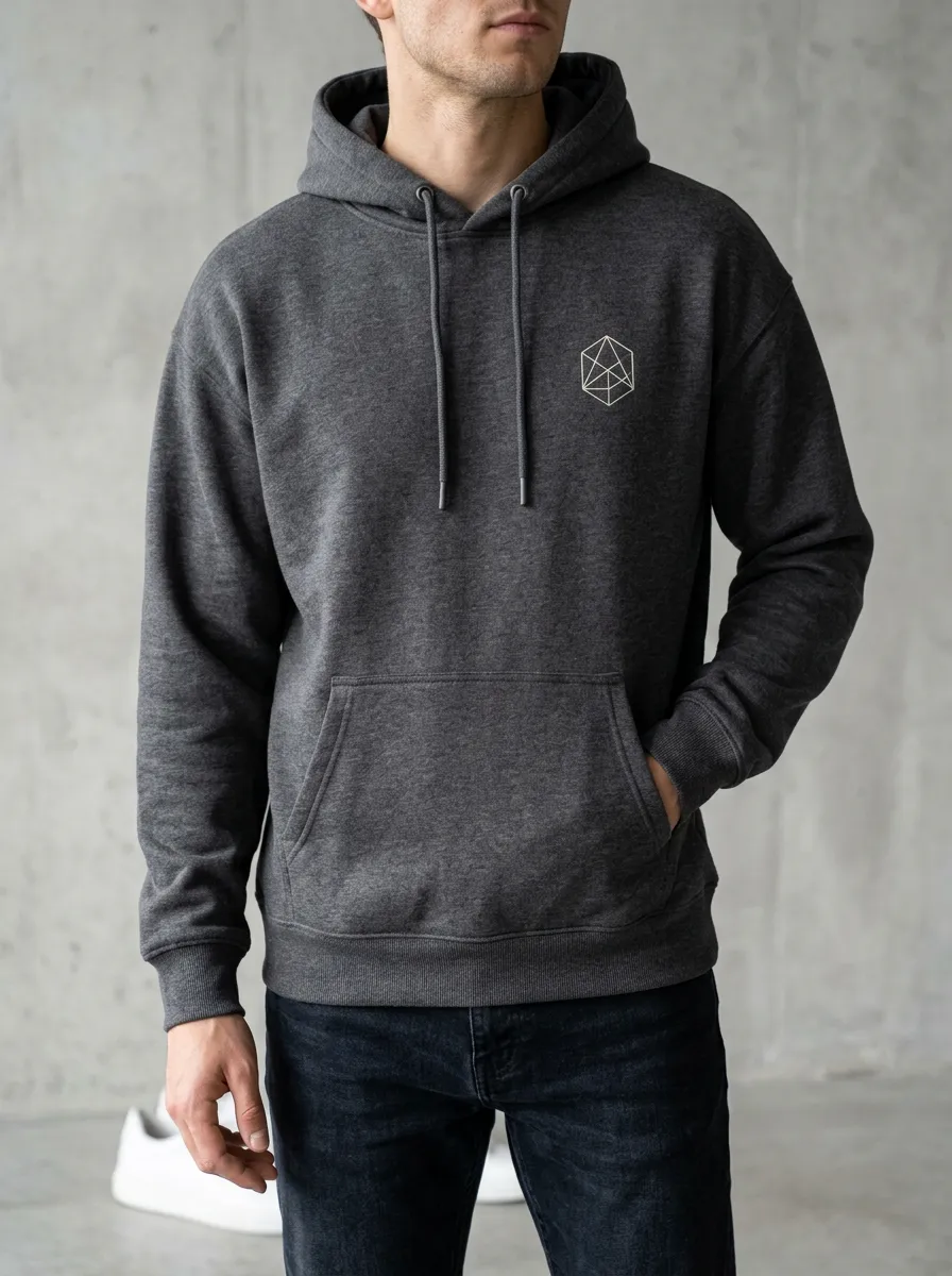 Classic Geometric Minimalist Classic Look Men's Hoodie