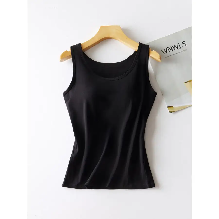 Round Neck Tank With Bra