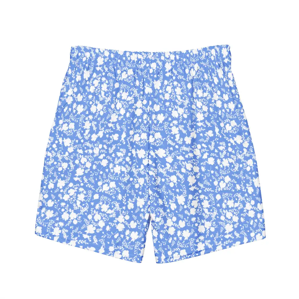 Breathable Floral Print Swim Trunks