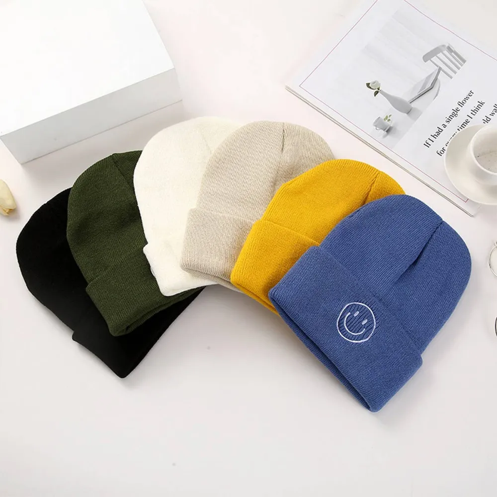 Knit Embroidered Beanie