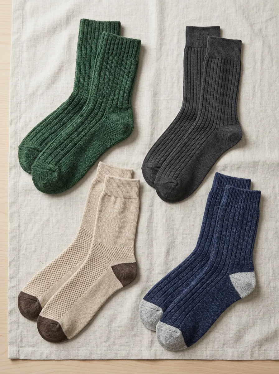 Athletic Men's Four Pack Crew Sock Collection