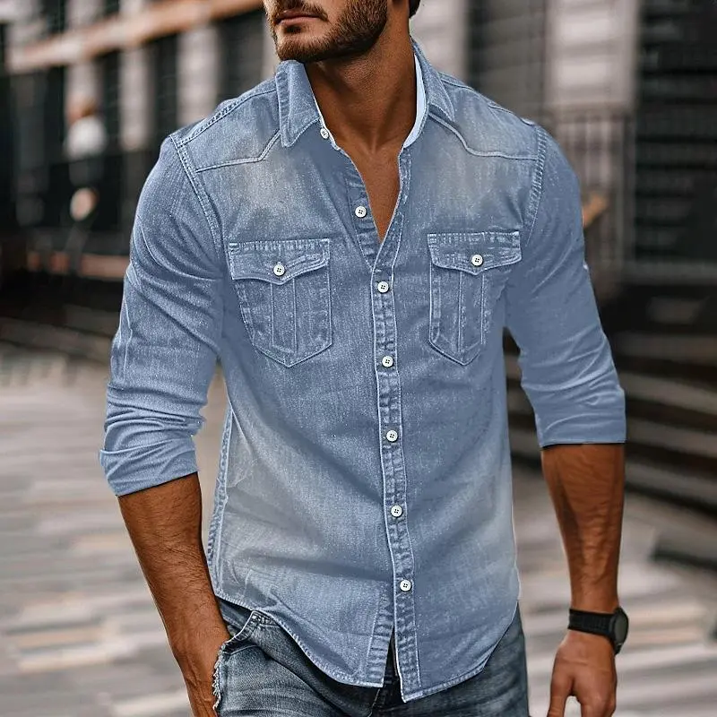 Washed Utility Pocket Shirt